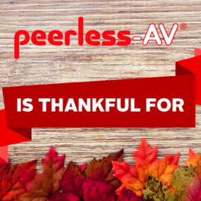 Peerless-AV Gives Thanks in 2017