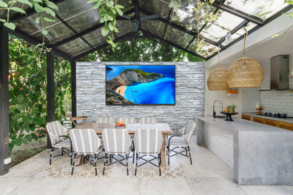 Outdoor Kitchen with Neptune Outdoor TV
