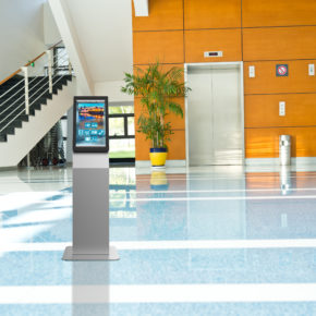 Peerless-AV® Creates New Digital Signage Solution with the Universal Landscape/Portrait Kiosk Peerless-AV® Creates New Digital Signage Solution with the Universal Landscape/Portrait Kiosk
