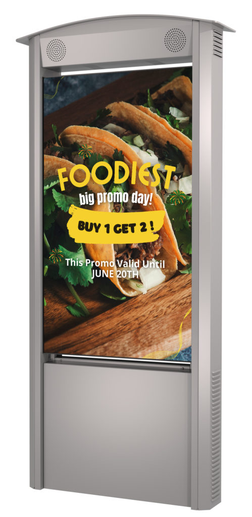 KOP55XHB-SA Smart City Kiosk with Food Promotion