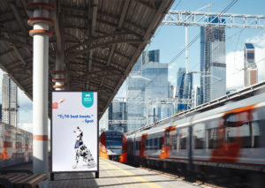 Xtreme High Bright Display at Train Station