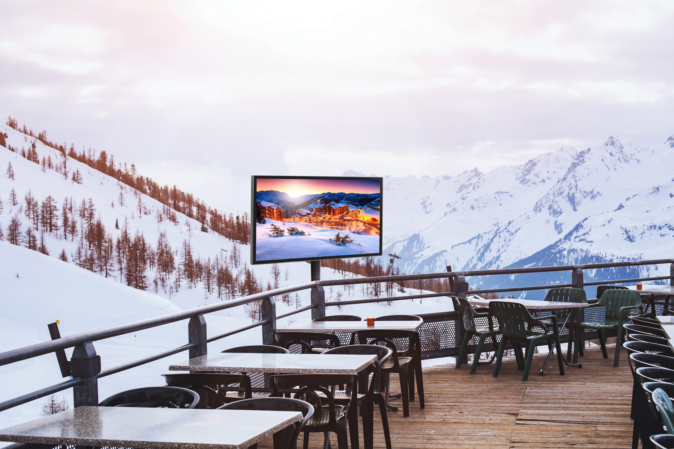 Xtreme High Bright Outdoor Display winter digital signage