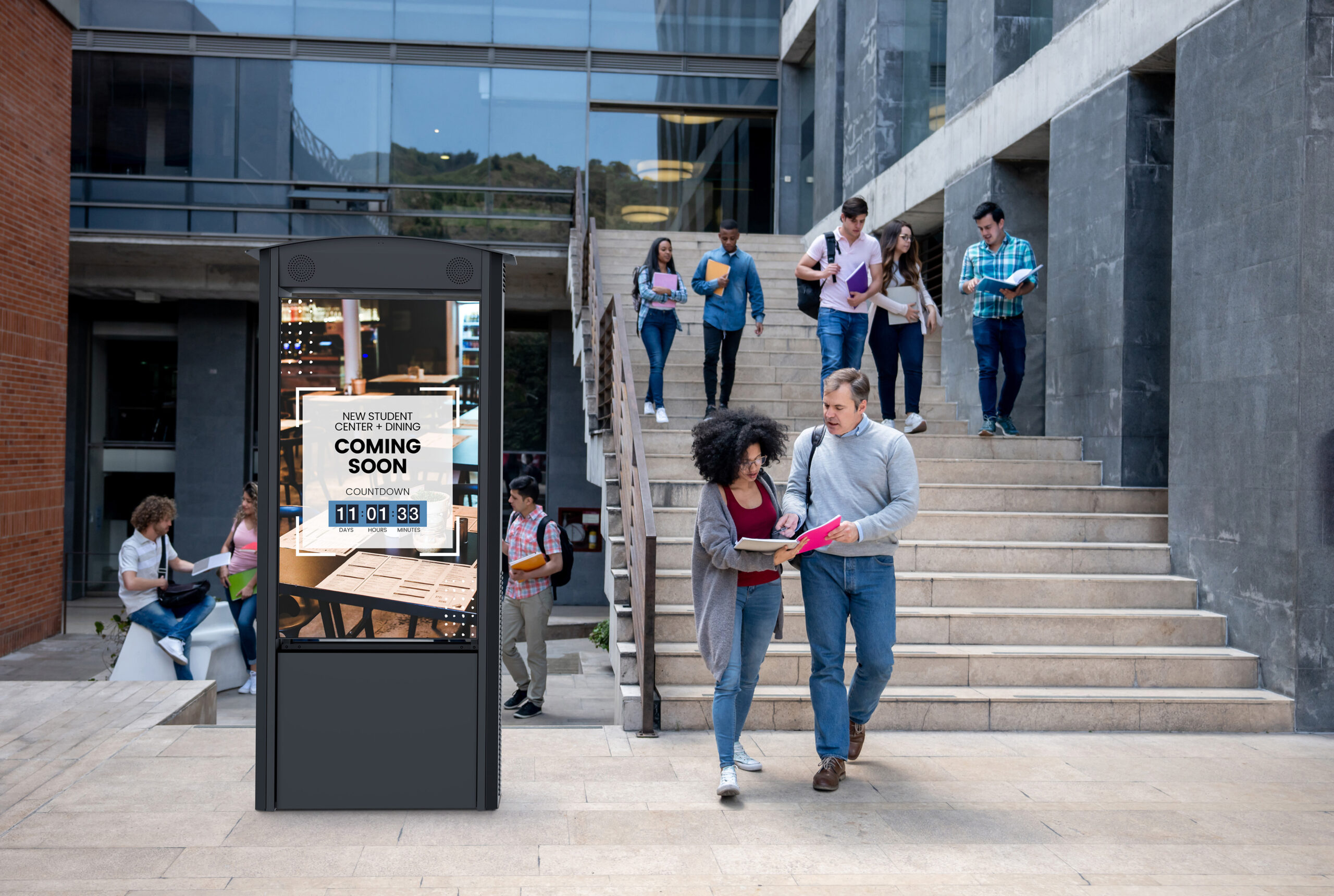 Smart City Kiosk digital signage college campus