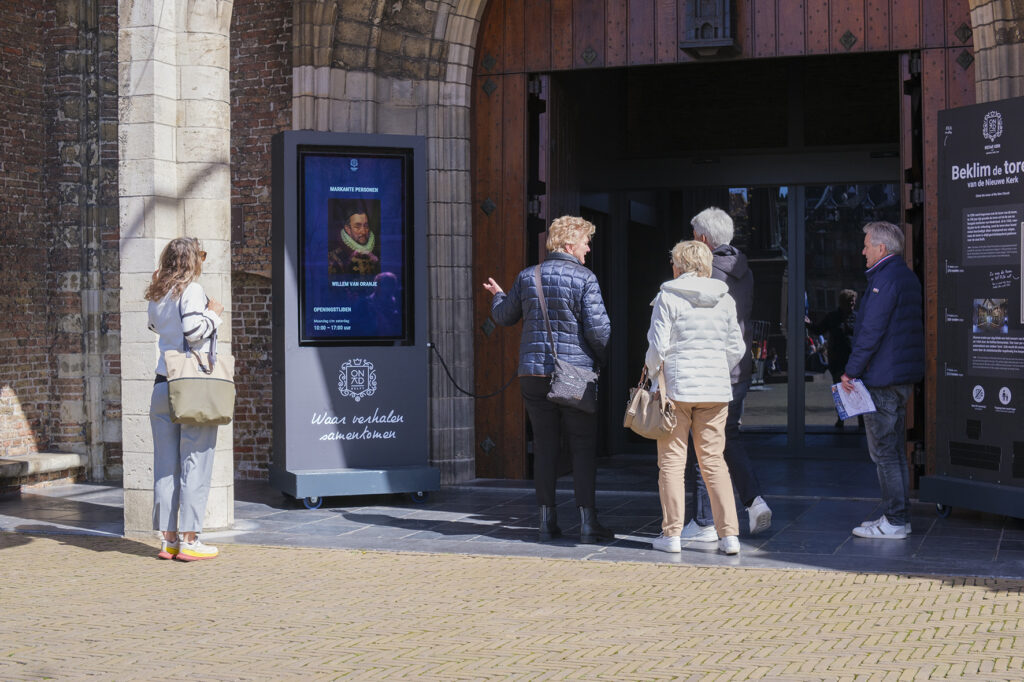 church outdoor kiosk display