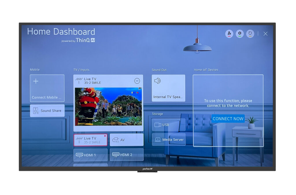 ThinQ Home Dashboard Neptune Outdoor TV