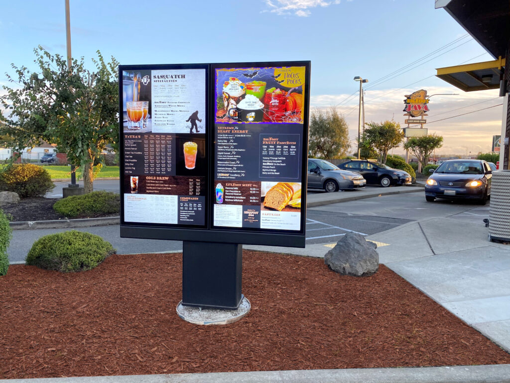 BigFoot Java Outdoor Digital Menu Board