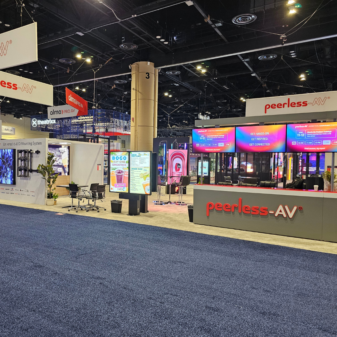 Peerless-AV InfoComm 2025 booth
